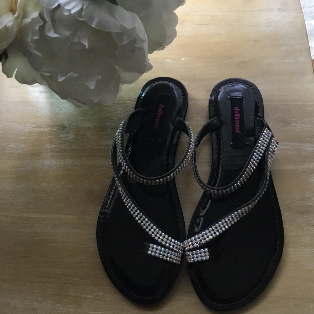 Dollhouse rhinestone sandals size 7.5